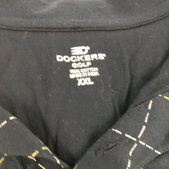 DOCKERS GOLF 100% COTTON NAVY POLO SHIRT MENS XXL - Picture 4 of 4